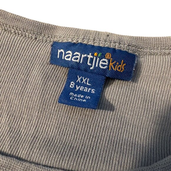 Naartjie Kids Size 8 Years XXL Gray Long Sleeve Lace Dress - Picture 5 of 5